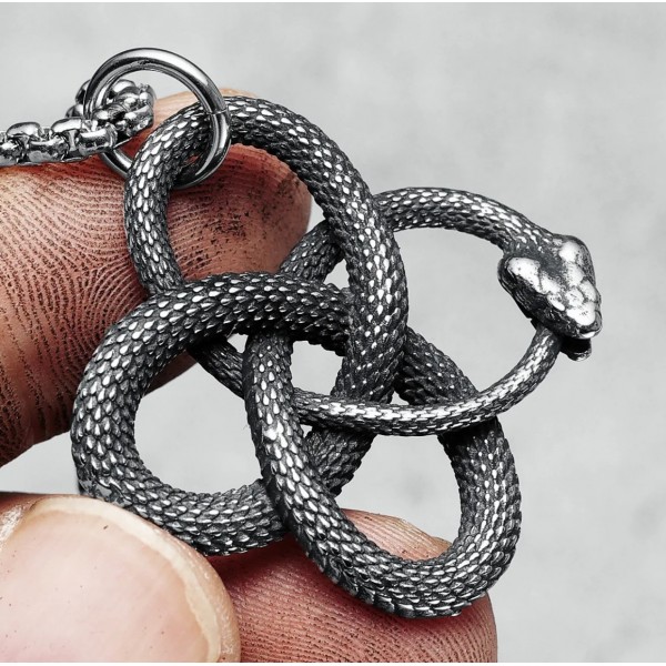 Кулон зі сталі "Змія. Нескінченність", С15624