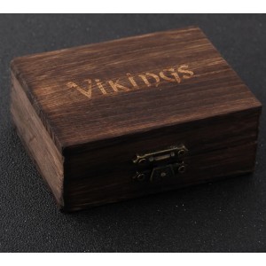 Чоловічий браслет "Вікінги. Ворон" + коробка, С15716