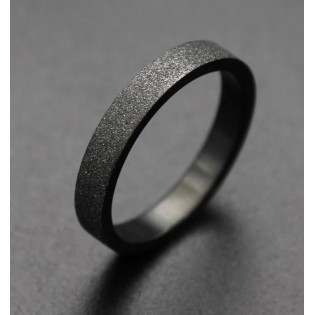 Кольцо из стали матовое, черное 3 мм