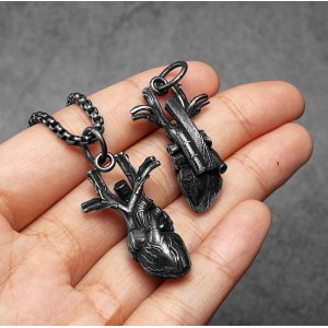 Кулон из стали "Сердце", С16208