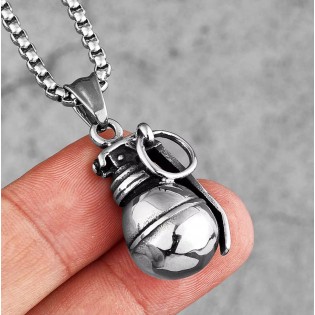 Кулон из стали "Граната M67. Яблоко"