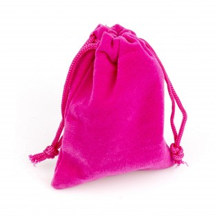 Подарочный мешочек розовый бархатный