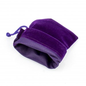 Подарочный мешочек фиолетовый бархатный, С2420