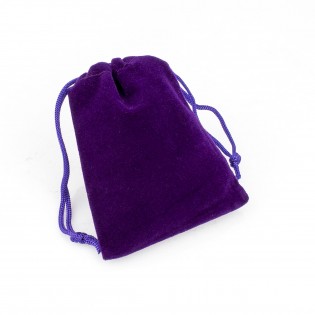 Подарочный мешочек фиолетовый бархатный