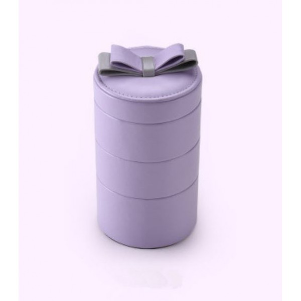 Шкатулка для украшений органайзер коробка фиолетовая, С2427