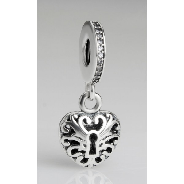 Подвеска "Сердце на замок" , С2604
