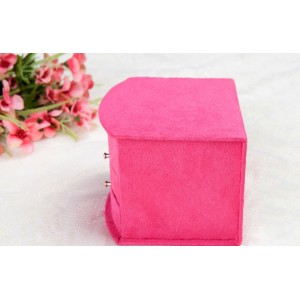Шкатулка для украшений органайзер коробка розовая, С2610