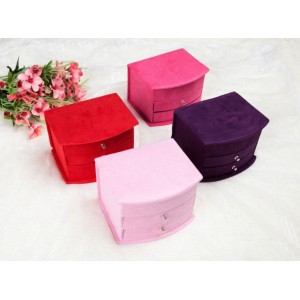 Шкатулка для украшений органайзер коробка фиолетовая, С2609