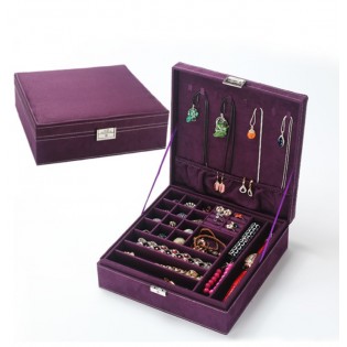 Шкатулка для украшений органайзер коробка фиолетовый