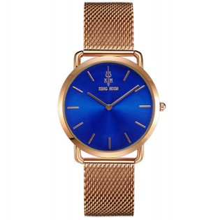 Жіночий годинник KH золоті з синім