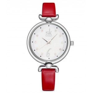 Жіночий годинник SK червоні, С2665