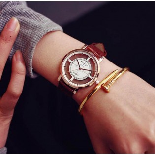 Жіночий годинник Rosivga коричневі