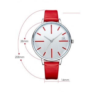 Жіночий годинник SK червоні, С2766