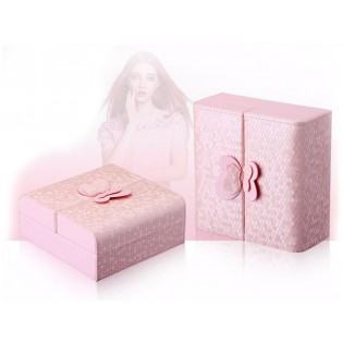 Шкатулка для прикрас органайзер коробка "Метелик "рожева
