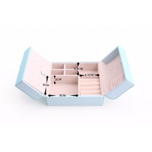Шкатулка для украшений органайзер коробка "Бабочка" розовая, С2824