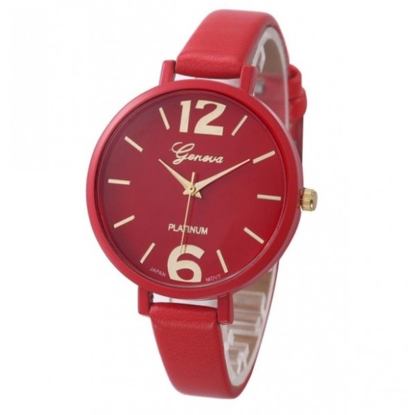 Жіночий годинник Genvivia червоні, С2867