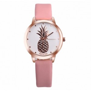 Часы Susenstone с ананасом розовые, С2873