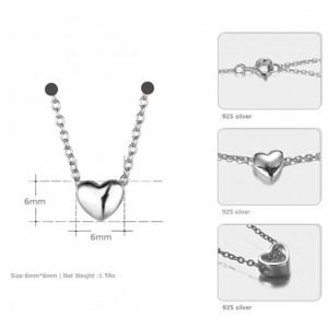 Серебряная подвеска кулон "Сердце" с цепочкой, С2893