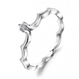 Кольцо с цирконием Корона, С3070