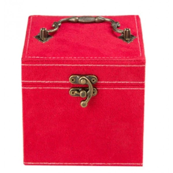 Шкатулка для украшений органайзер коробка красная, С3154