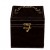 Шкатулка для украшений органайзер коробка черная