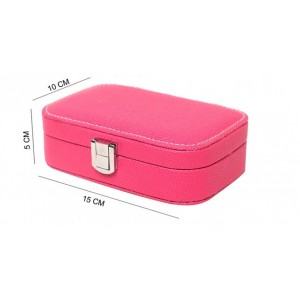 Шкатулка для украшений органайзер коробка розовая, С3160