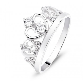 Срібний перстень "Корона"