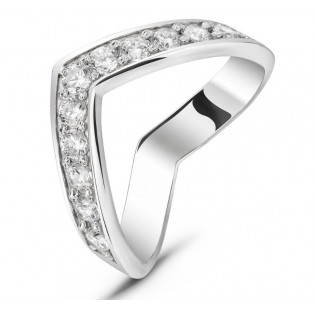 Серебряное кольцо с цирконием Ruvas fashion