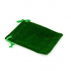 Подарочный мешочек зеленый бархатный, С4418