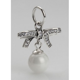 Підвіска "Бант з перлами"