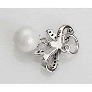 Подвеска "Бант с жемчугом" , С4438
