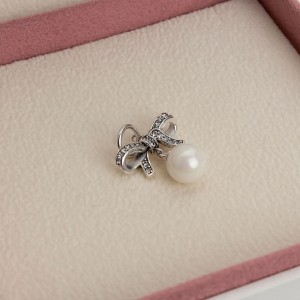 Подвеска "Бант с жемчугом" , С4438