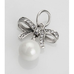 Подвеска "Бант с жемчугом" , С4438