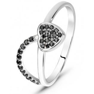 Серебряное кольцо с цирконием Ruvas fashion