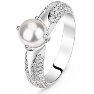 Серебряное кольцо с жемчугом "Линда"