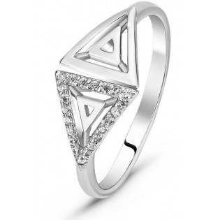 Серебряное кольцо с цирконием "Ruvas fashion"