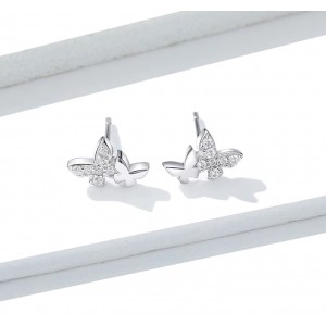 Срібні сережки "Метелики", С5095
