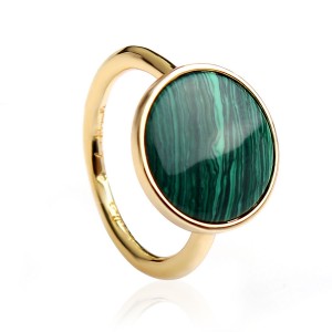 Кольцо "Зеленое сияние" Shine Муранское стекло, С5693