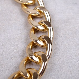 Ожерелье-чокер массивный, золотистый 5 мм, С5156
