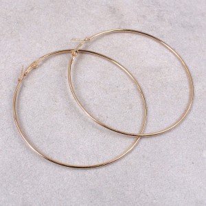 Женские серьги-кольца, золотистые, С5831