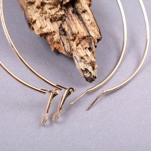 Жіночі сережки-кільця, золотисті, С5831