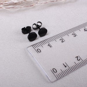 Женские сережки "Черные точки", С5863