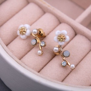 Жіночі сережки Кафи "Квітка", С5890