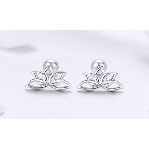 Срібні сережки "Квітка лотоса", С6010