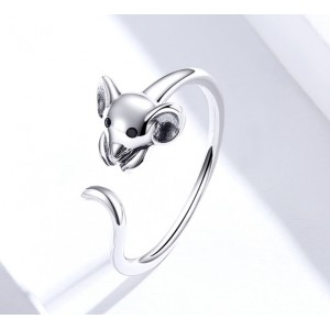 Серебряное кольцо "Мышка", С6020