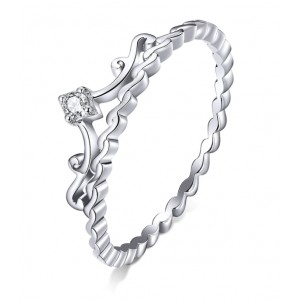 Кольцо из серебра "Тиара принцессы", С6027