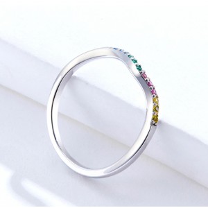 Женское кольцо "Радуга", С6028