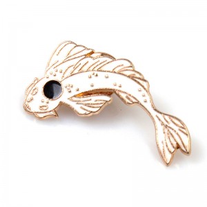 Жіноча брошка "Золота рибка", С6085