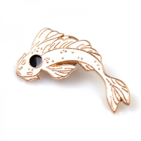 Женская брошь "Золотая рыбка" , С6085