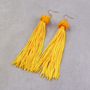 Сережки жіночі пензлика, жовті, С6211